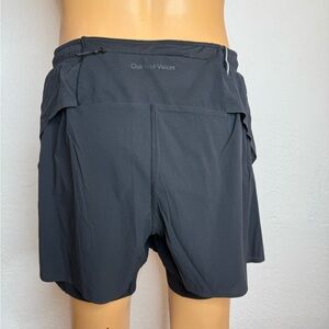 Outdoor Voices Jog 3.5" Shorts With Liner  Men's Size XL Black